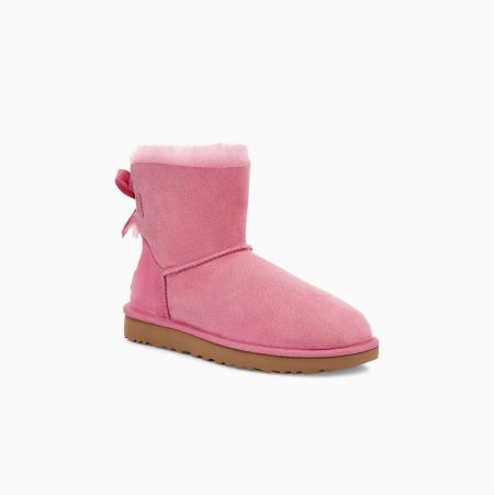 UGG Mini Bailey Bow II Pink Boots for Women (XCRZ86105)